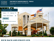 Tablet Screenshot of fourpointscharlottepineville.com